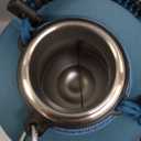 1 Gallon Insulated Water Bottle | Upgraded Thickened Stainless Steel Metal Portable Sports Large Water Jug for Gym and Hiking with Carrier Bag, Handle Strap | BPA-Free 128 oz (Indigo/Black)