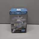 Socket Fan Light Ceiling Fans with Lights and Remote, Dimmable LED 3 Colors 3000K-6500K, 1556 Lumens Light Bulb Screw in Ceiling Fan for Bedroom, Kitchen, Living Room, Closet (White)