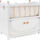 509 Crew Little Flora 2-in-1 Wooden Doll Cabinet Bed & Storage Station