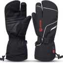 SAVIOR HEAT Heated Gloves, Unisex Rechargeable Battery Powered Electric Heating Glove for Winter Outdoor (Small, Black-s66g)