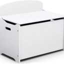 Delta Children MySize Deluxe Toy Box, Bianca White 23.5”W x 14.25”D x 21”H