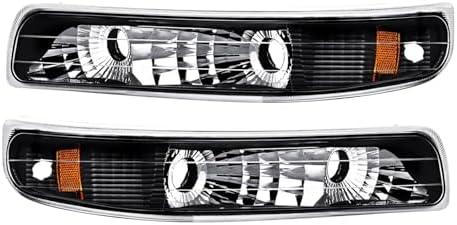 corkiauto Front Parking Turn Signal Light Replacement for 1999-2002 Chevy Silverado, 2000-2006 Tahoe & Suburban Replace OE# GM2520173 GM2521173, Tuning Style