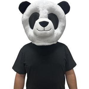 Plush Panda Bear Costume Animal Mask Mascot Head Halloween Christmas Party Cosplay Dress
