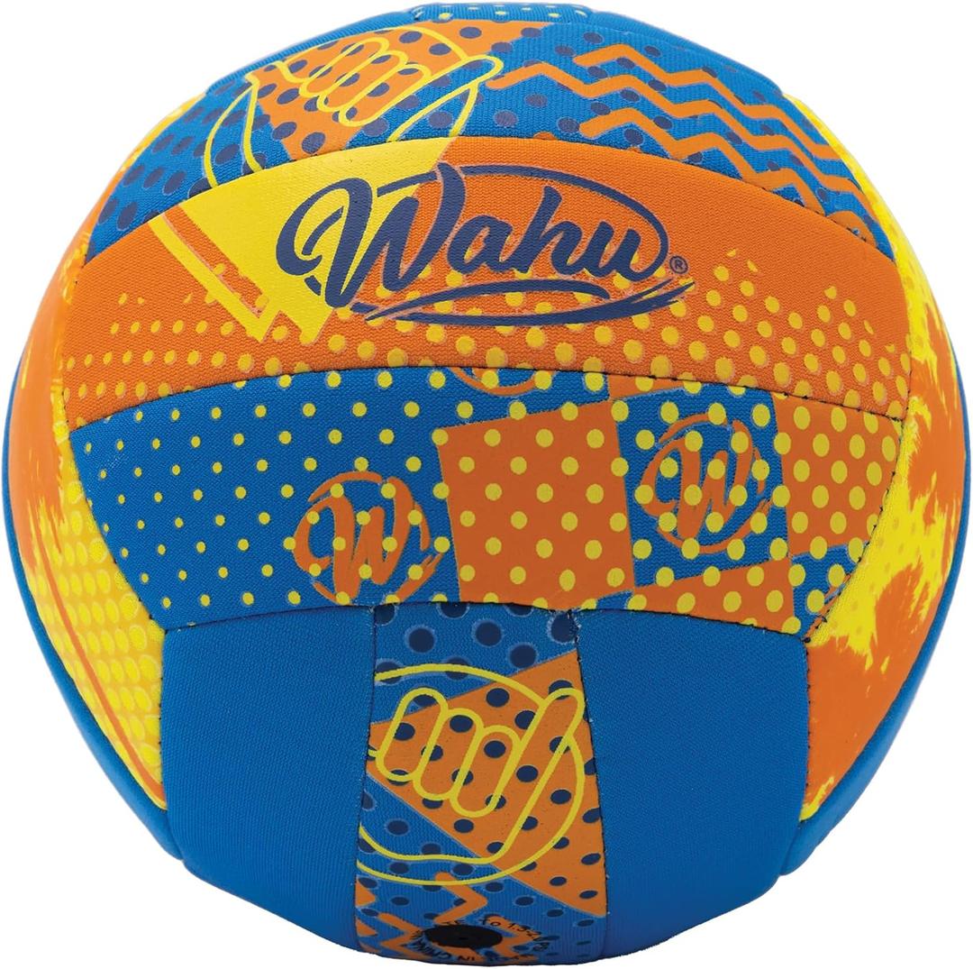 Wahu 100% Waterproof All-Purpose Pool Ball for Beach Volleyball, Soccer, and More, 6.5" Round Water Ball for Beach and Pool Sports Games (Orange)