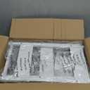 Slim Rolling Storage Cart, 4 Tier Metal Narrow Utility Cart with Handle and Wood Top, Multifunctional Small Mobile Shelf Unit Organizer Trolley for Laundry, Bathroom, Kitchen (9" wide, White)