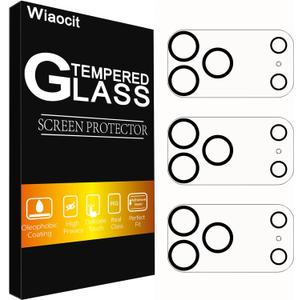 Wiaocit 3 Pack Tempered Glass Camera Lens Protector for iPhone 17 Pro, 9H Hardness, Anti-Scratch, Case Friendly