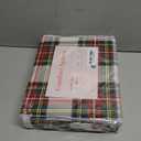 Comfort Spaces 100% Cotton Sheets Twin XL, Breathable, Naturally Cool Cotton Sheets, Cotton Bed Sheets 12" Elastic Pocket Fits up to 14" Mattress, All Seasons Sheet Set, Scottish Plaid Red 3 Piece