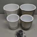 T4U 4 Inch Self Watering Plant Pot, 4 Pack Self Watering Pots, Self Watering Planter with Reservoir, Clear Self Watering Pots for Indoor Plants, African Violets, Flowers (4 Pack, 4", Clear)