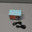 Baolira Retro Bluetooth Speaker, Wireless Portable Speaker with Crystal Clear Stereo Sound and Rich Bass, Vintage Decor, Retro Decor, Gifts for Teen Girls Boys Women (Blue)