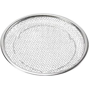 Stainless Steel Filter Tray Round Mesh Basket for Frying and Grilling, Oil Draining Strainer Cooking Accessory, Efficient Drainage and Even Heat Distribution for Kitchen Use(18cm)
