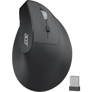 Acer Ergonomic Mouse Wireless, Adjustable DPI Vertical Mouse 1000/1200/1600 with 6 Buttons, Rechargeable Ergo Mice, Medium to Large Sized Hands, 2.4GHz USB Receiver for Computer, Laptop, PC