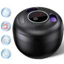 New Ultrasonic Retainer Cleaner Machine, 45kHz Ultrasonic Dentures Cleaner for Night Guards, Braces, Aligner, Toothbrush, Jewelry and More, Black