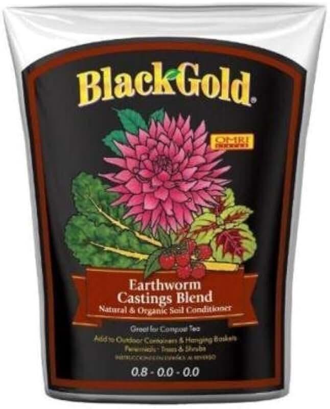 Black Gold 1490302 8 QT P 8 Quart Earthworm Castings Blend