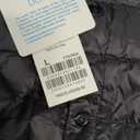 Women's Quilted Lightwight Puffer Vest, Foldable Collarless Down Vests with Storage Bag, Outwear Vests with Pocket (Large, Black)