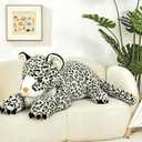 MaoGoLan 47” Snow Leopard Stuffed Animal for Kids Girls - Giant Stuffed Leopard Cheetah Plush Toy Big Large Tiger Safari Stuffy, Mothers Day Valentines Birthday Gifts Baby Shower Party Decor