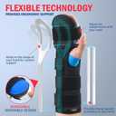 FEATOL Resting Hand Splint Stroke Hand Night Immobilizer with Removable Splints- Pain Relief For Carpel Tunnel, Stroke Recovery, Arthritis, Tendinitis-Functional Support Wrist Finger Brace-Left Large-For Men and Women