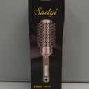 Round Brush for Blow Drying, Nano Thermal Ceramic & Ionic Tech Hair Brush with Boar Bristles, Professional Round Barrel Brush for Styling, Curling & Straightening by Sndyi (2.9 Inch, Barrel 1.7 Inch)