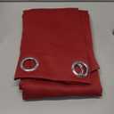 Joydeco Blackout Curtains 108 Inch Length 2 Panels Set, Thermal Insulated Long Curtains 2 Burg, Room Darkening Grommet Drapes for Living Room Bedroom Window (W52 x L108 Inch, Burgundy Red)