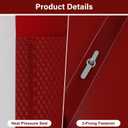 12-Pack Plastic Folders with Pockets and Prongs,2-Pocket Folders with 3 Fasteners, Poly Folders Holds 8-1/2" x 11" Paper for School/Office/Home (Red)