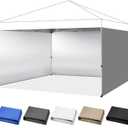 CROWN SHADES 12x12 Canopy Sidewalls (4pck) - Side Walls 12x12, Sidewalls for Canopy - Canopy Cover, Tent Accessories, Gray