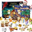 Nativity Advent Calendar 2025 Kids - 24 Days Building Blocks Kits Christmas Gifts Countdown Calendar Set, Christmas Building Toys Gift Sets for Boys, Girls, Teens & Adults Ages 6+