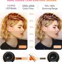 Ring Light 18 Inch LED Ringlight Kit with 73 inch Tripod Stand with Phone Holder Adjustable 3200-6000k Color Temperature Circle MUA Lighting for Camera for Vlog, Makeup,Youtobe, Video Shooting, Selfie