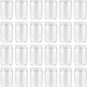 Smart Solutions Clear Plastic Mason Jars (18 oz 24 pack) | With Screw-On Airtight Lids | Refillable | No BPA | Perfect for Crafts, Herbs, Slime, Food & Liquids | Made in USA