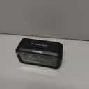 Peakeep Night Light Digital Alarm Clock Battery Operated with Indoor Temperature, Desk Small Clock (Black)