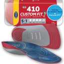 Dr. Scholls Custom Fit Orthotics 3/4 Length Arch Support Shoe Inserts - Plantar Fasciitis Relief Insoles for Men and Women, Immediate All-Day Total Lower Body Pain Relief, FSA HSA Eligible, CF410 (Red', 'Grey)