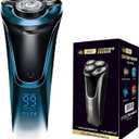 Snapbuy Electric Razor for Men, Snapbuy Electric Razor Pro of Father, 4D Floating Head Rotary Shaver,2025 New Electri c Shaver with LCD Display & Quiet Motor, IPX7 Waterproof (Blue)
