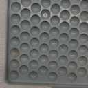 WIBIMEN Mini Ice Cube Trays, Small Tiny Round Pebble Crushed Nugget Ice Trays for Freezer with Lid - Chilling Drinks Coffee Juice(1 Pack/0.55In - Blue)