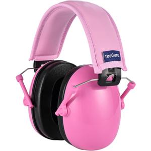 130 Solid Color Edition, Kids Ear Protection Earmuffs, Hearing Protection for Kids, One Size for 3-16 Yr Old (Pink)