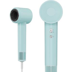 HYLZTHATER Ionic Hair Dryer, 110000 RPM High-Speed BLDC Motor, Fast Drying Blow Dryer with Negative Ion Technology, 8 Heat & Speed Modes for Curly Thick & Fine Hair, Low Noise Lightweight, Baby Blue