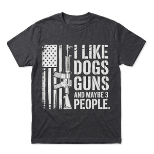 T-shirt I Like Gods, Guans and Maybe 3 People, 2XL Gray