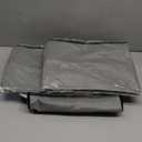 LIQWEI 3 Pack 5.5 Inches High Under Bed Storage Containers, Low Profile Under Bed Storage Containers, Foldable Underbed Bag Stackable Closet Organizers for Blankets Clothing Comforter Wrapping Paper