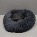 Small Calming Dogs Bed for Small Dogs Anti-Anxiety Machine Washable Fluffy Luxury Anti-Slip Waterproof Mute Base Warming Cozy Soft Pet Puppy Round Bed, Size: 19.0"L x 19.0"W x 6.0"Th
