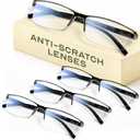 Gaoye 1.75x Executive Style Reading Glasses Men - Durable Readers with Blue Light Filtering- Comfortable Fit with TR90 Frames