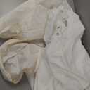 36x72 Inch Solid Color Shower Curtain for Bathroom Polyester Bath Water Resistant Fabric Curtains Beige Modern Shower Stall Curtain with Hooks