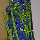 10 PCS Silk Flowers with Long Stems Artificial Flower for Tall Vase Outdoors Fake Babys Breath Bouquet Faux Floral Wedding Party Decoration Home Indoor Table Centerpiece Decor (Blue)