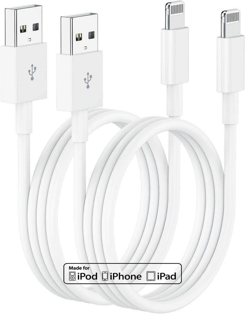 10ft iPhone Charger, [Apple Certified] Long Apple Charging Cord,10 Feet Original Lightning to USB Cable,10 Foot iPhone Charging Cable for iPhone 14 Pro Max/14/13 Pro/12 Mini/11/XS/XR/8/7/6S/5/SE,iPad