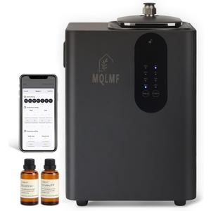 HVAC Diffuser Scent System Whole House - 6000 Sq Ft,Metal,Ultra Quiet,Safety Lock,Bluetooth App,Hotel Commercial Collection Diffuser Machine - Black