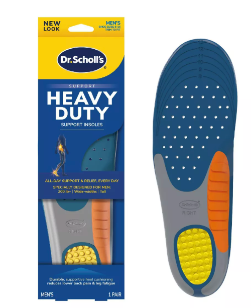 Dr. Scholl's Heavy Duty Support Insoles for Men - 1pair,  11,5x4 inch