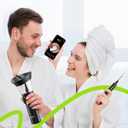 KAUGIC Ear Wax Removal - One-Hand Manual Ear Cleaner with Camera, 7 PCS Ear Spoons, Safe Ear Irrigation Kit for Adults, FSA-HSA-Eligible (Black)