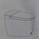 HOROW T38 Artistic Smart Toilet, Bidet Toilet with Powerful Flush, Auto Open/Close Lid, Instant Warm Water, Elongated Heated Seat, Dryer, Night Light, Deodorization