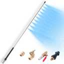 24 in Radiator Cleaner Wand,Radiator Genie Water Air Cleaning Wands,Car Truck Power Washer Wand,Pressure Washer Radiator Tool, Fit Over Max 4500PSI Pressure Washer(With Switch)