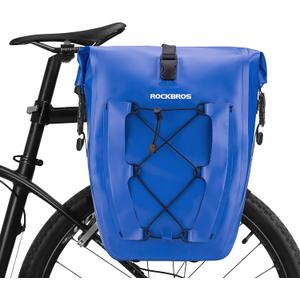 ROCKBROS Bike Panniers Waterproof Bike Rear Rack Bag Max 30L Large Capacity Bike Rear Panniers for Cycling Traveling Commuting 1 Pack