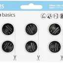 Amazon Basics 6-Pack CR2025 Lithium Coin Cell Battery, 3 Volt, Long Lasting Power, Mercury-Free