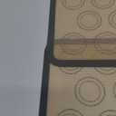 Amazon Basics Silicone Baking Mat for Macarons, Non-Stick, Food Safe, 16.5" x 11.6", Beige/Gray, Pack of 2