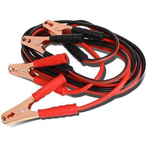 Auto Dynasty Heavy Duty 12Ft 10Gauge Booster Cables Power Jumper 200AMP Emergency Battery Start Car/Motorcycle