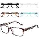 Gaoye Professional Reading Glasses for All Day - Computer Readers with Blue Light Protection - Value Pack